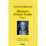 mémoires d'outre tombe tome 1 chateaubriand