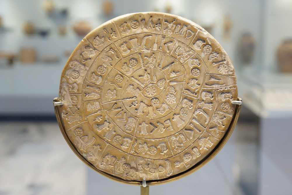 musée archéologique d'Héraklion disque de Phaistos