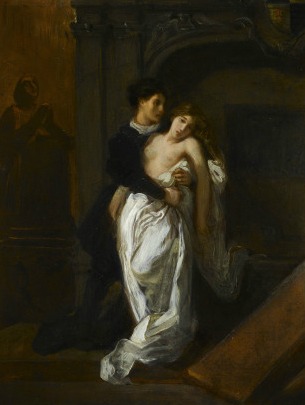 Roméo et Juliette devant le tombeau des Capulets Eugène Delacroix