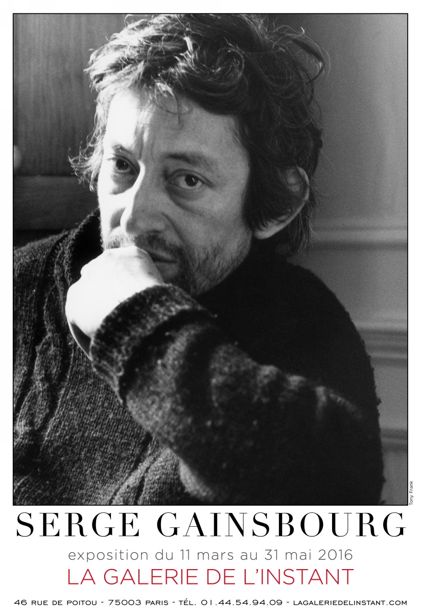 affiche expo serge gainsbourg galerie de l'instant