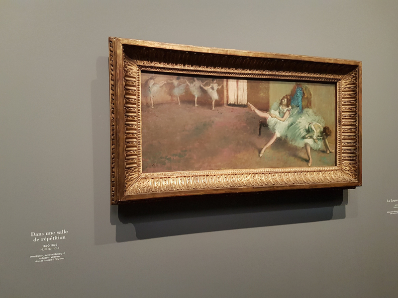 Dans une salle de répétition Degas - National gallery Washington