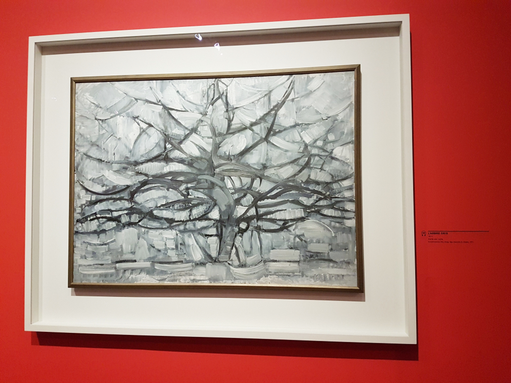 expo Mondrian l'arbre gris
