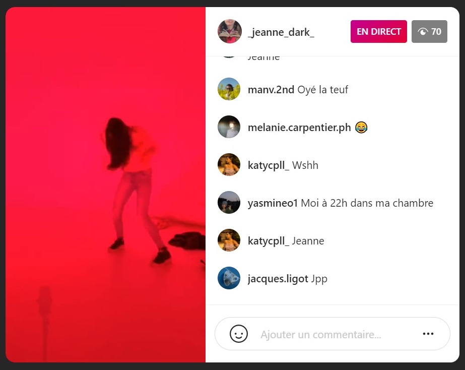 Jeanne Dark theatre instagram avis critique