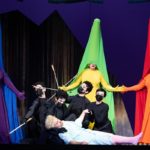 La flute enchantee - V. Thill (Tamino), M-A Bouchard (3ème Dame), I. Sherazadishvili (2ème Dame), A. Soare (1ère Dame) - crédit Mirco Magliocca