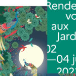 Affiche de la vingtième édition de Rendez-vous aux jardins du 2 au 4 juin 2023