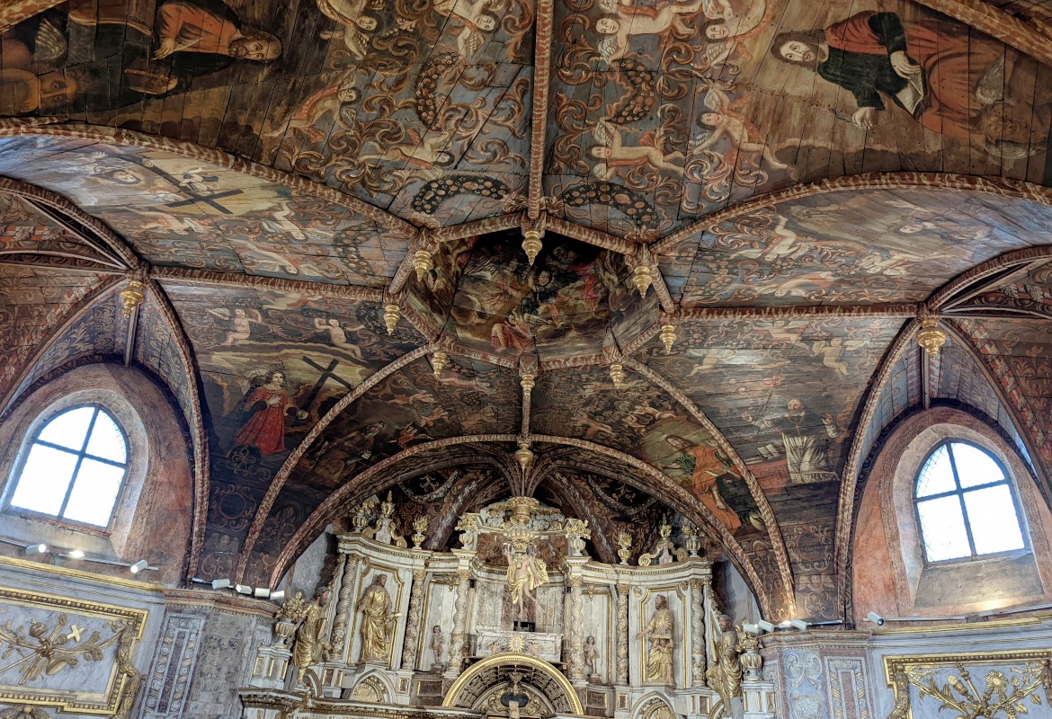 Voûte de la chapelle des pénitents noirs de Villefranche-de-Rouergue