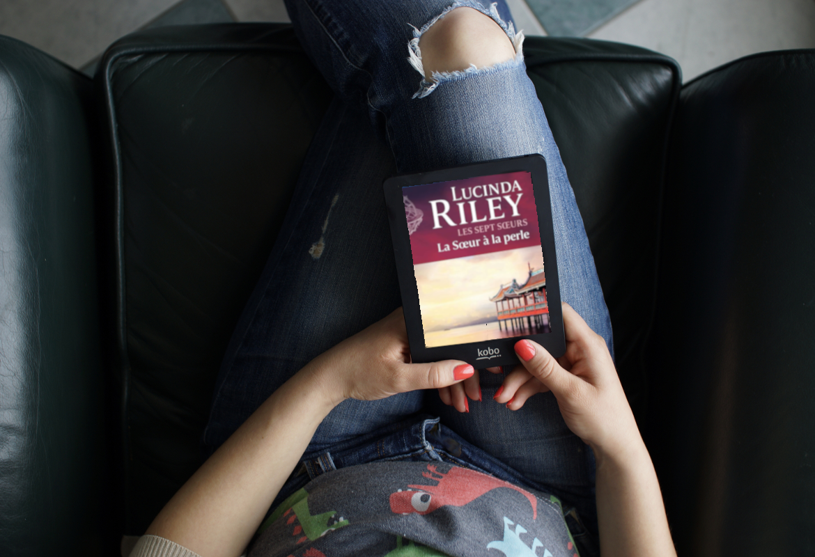 Image de la couverture du livre La sœur à la perle de Lucinda Riley sur une liseuse