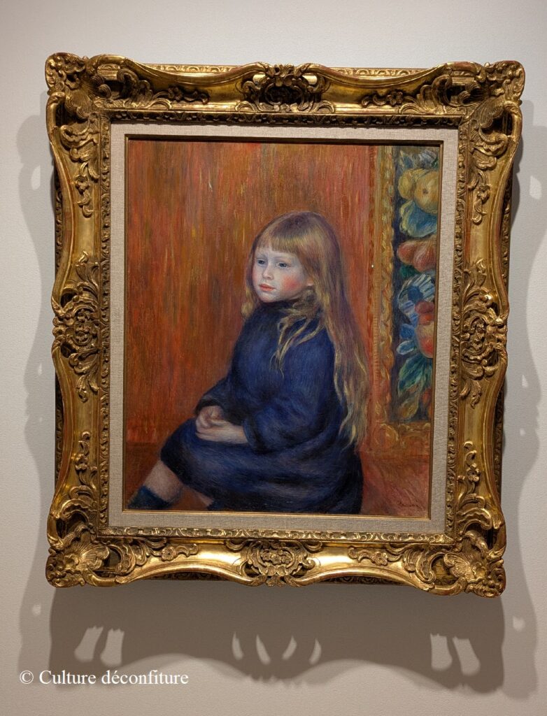Helly Nahmad Gallery 20260728 Pierre-Auguste Renoir, Enfant assis en robe bleue ou Portrait d'Edmond Renoir Jr., 1889