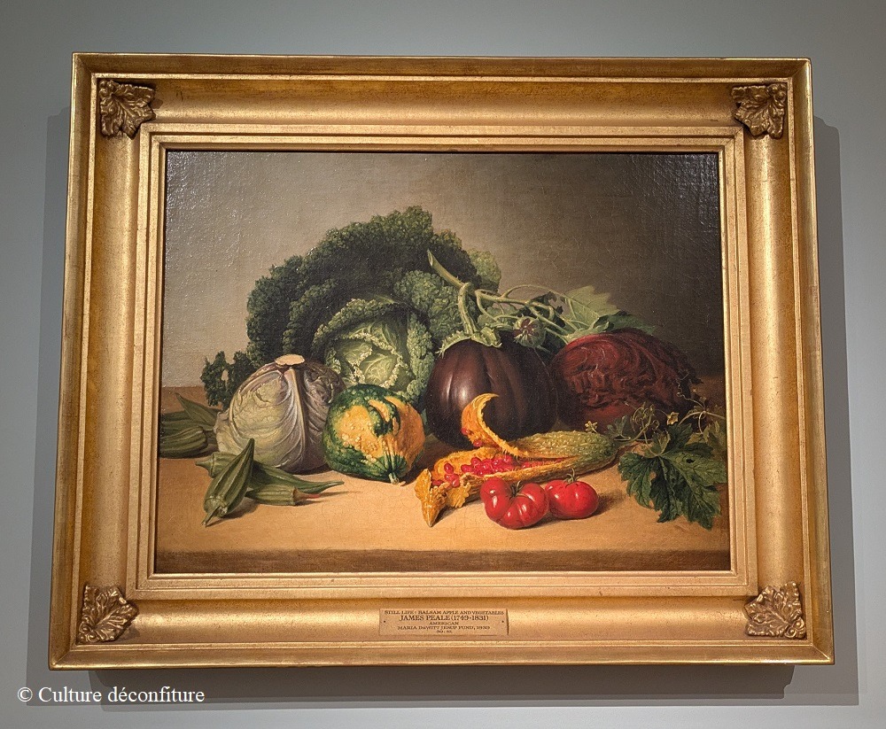 MET Metropolitan Museum New York 20260730 James Peale, Still Life Balsam Apple and Vegetables, 1820 © Culture déconfiture