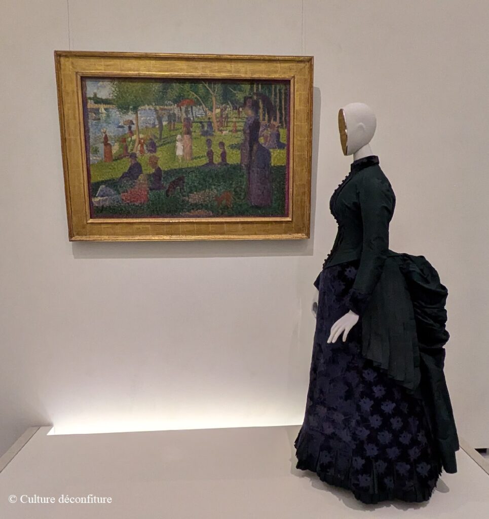 MET Metropolitan Museum New York 20260730 Walking dress (1883) & Georges Seurat, Study for A Sunday on La Grande Jatte, 1884 © Culture déconfiture