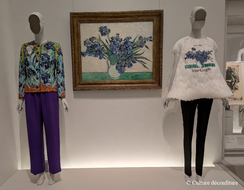 MET Metropolitan Museum New York 20260730 Yves Saint Laurent, Irisesensemble, springsummer 1988 & Vincent van Gogh, Iris, 1890 © Culture déconfiture