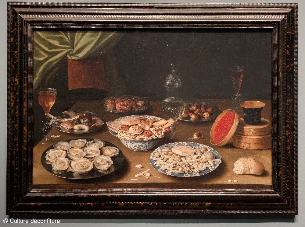 Osias Beert, Still Life with Oysters, Cookies, and Comfits, about 1610 Museum of Fine Arts de Boston